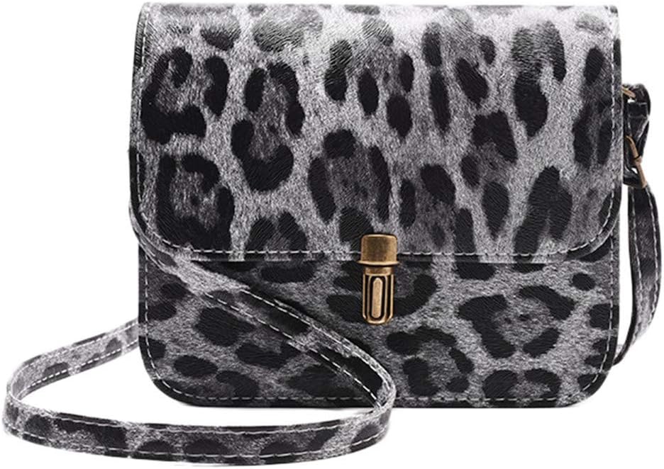 Messenger Bag Phone Bag,TOTOD Fashion Womens Leopard Print Fawn Pendant Shoulder Bag