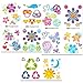 Barbie Tattoos and Stickers Party Supplies Bundle ~ 180 Barbie Stickers and 50 Psychedelic Temporary Tattoos (Barbie Party Favors)