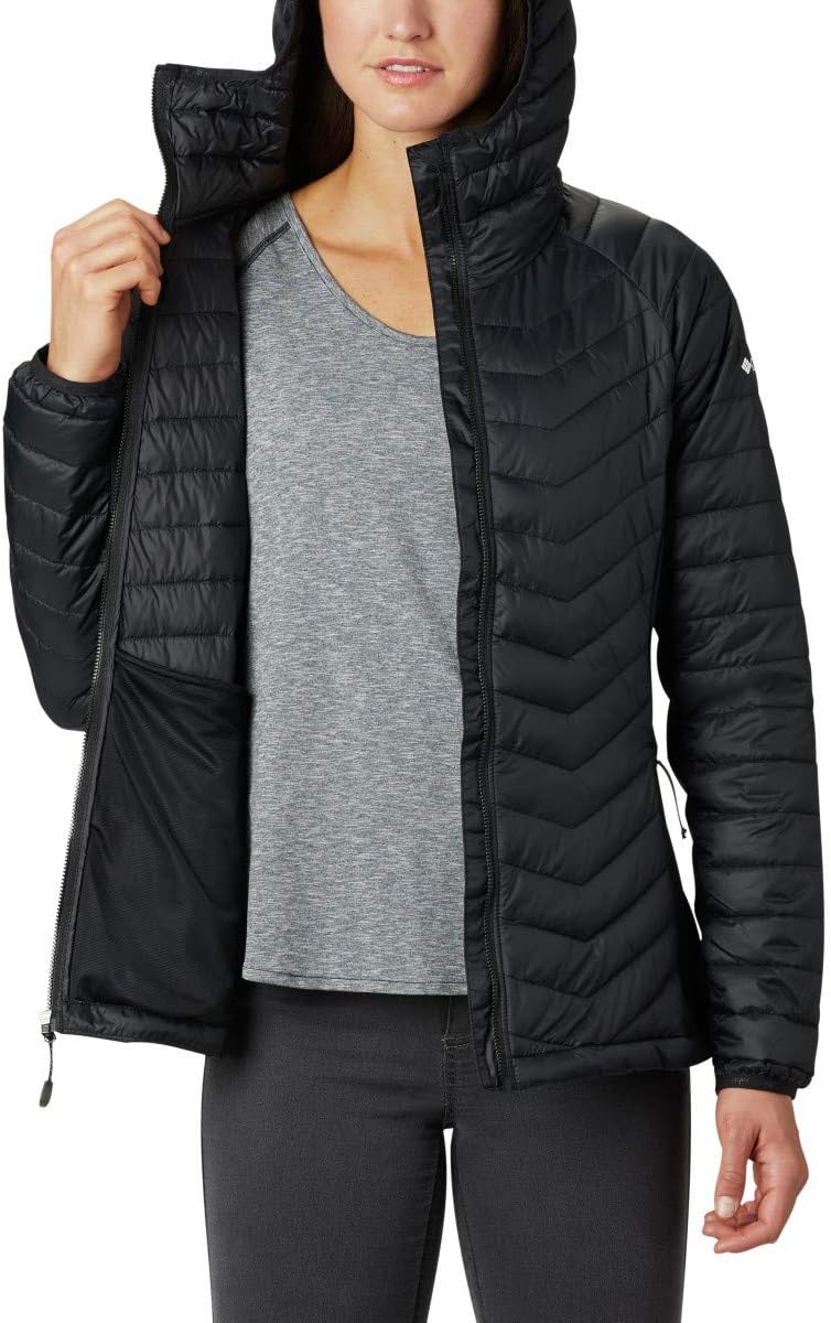 columbia powder pass hooded jacket womens