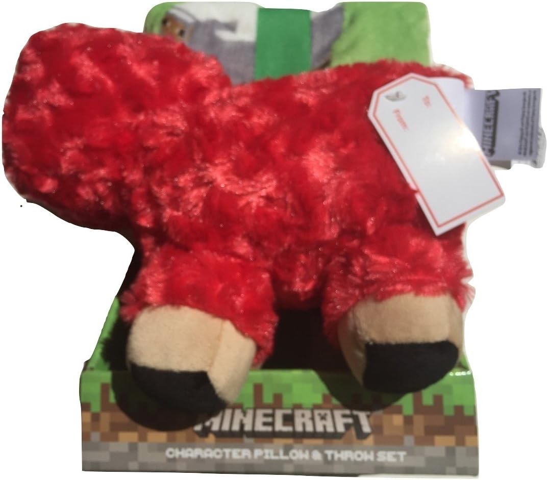 minecraft red sheep plush