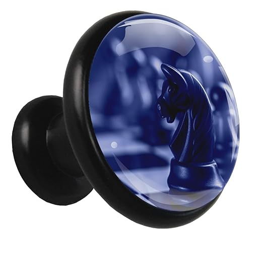 Schrankknöpfe und zieht Blaues Schach Bücherregal Knöpfe Runde Möbel