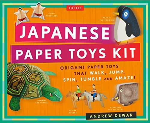 Japanese Paper Toys Kit: Origami Paper Toys that Walk, Jump, Spin, Tumble and Amaze!