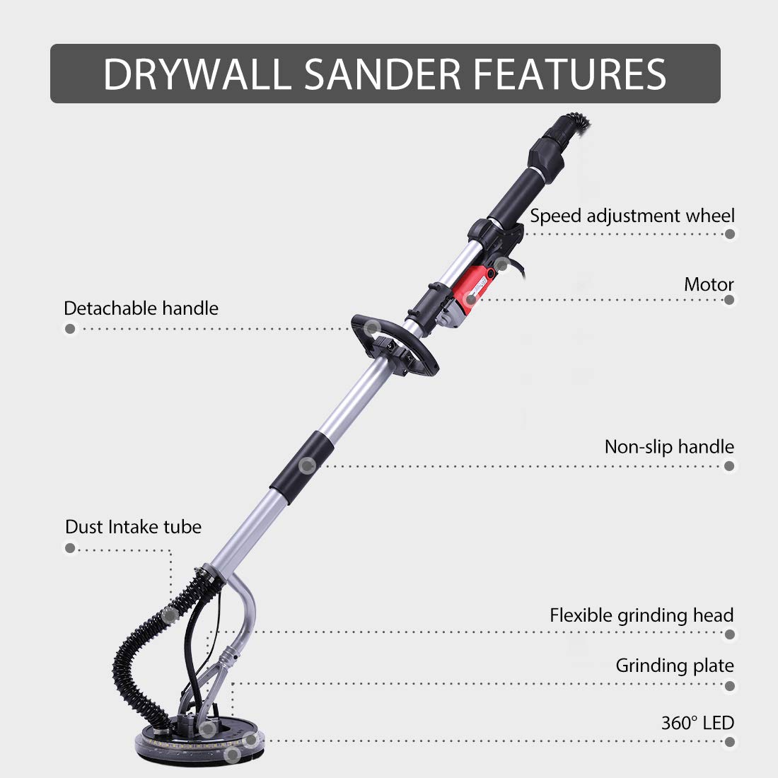 VIVOHOME V710DS Drywall Sanders product image 2
