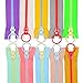 YaHoGa 10PCS 12 Inch (30CM) #5 Plastic Zippers with Lifting Ring Pull Close End Vislon Resin Zippers for DIY Sewing Craft Bags Garment (12