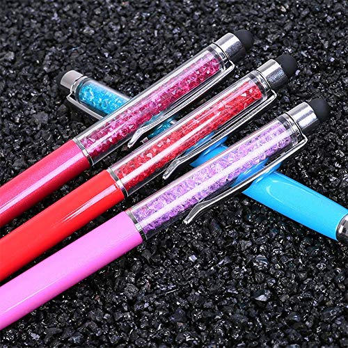 image for HATOLY 8PCS Random Colorful Crystal Pen Diamond Ballpoint Pens Fashion