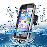 CORNMI iPhone 6/6S IP68 Certified Waterproof Case Multi Functional Outdoor Cover Built-in Kick Stand with Drop Protective for iphone 6/6S 4.7 inch ( iPhone 6/6S Waterproof Case-Black)