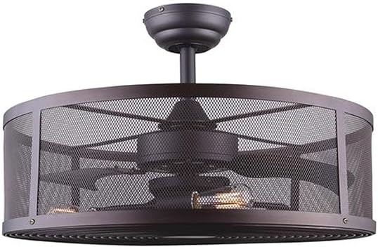 Fandelier Ceiling Fan Vintage Style And Dimmable Led Bulbs