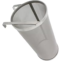 Brewing 6x14in Hopper Spider Strainer – Stainless Steel 300 Micron Mesh Homebrew Hops Beer & Tea Kettle Brew Filter
