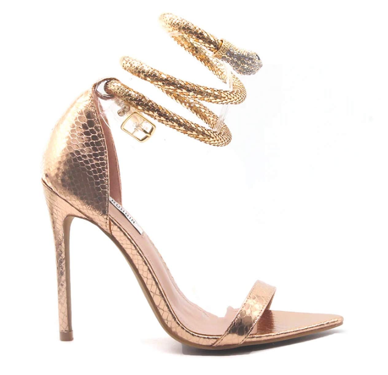 Cape Robbin Nikita Snake Patent Ankle 