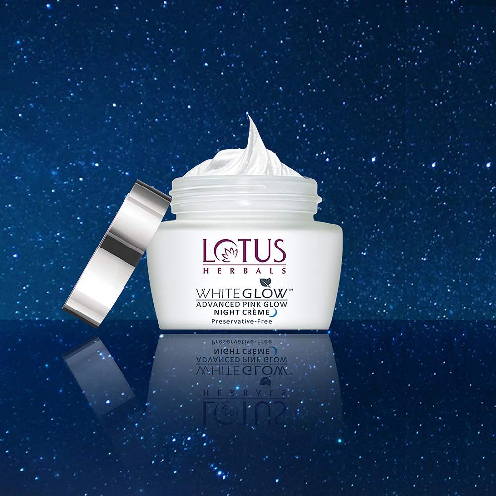 lotus pink glow night cream
