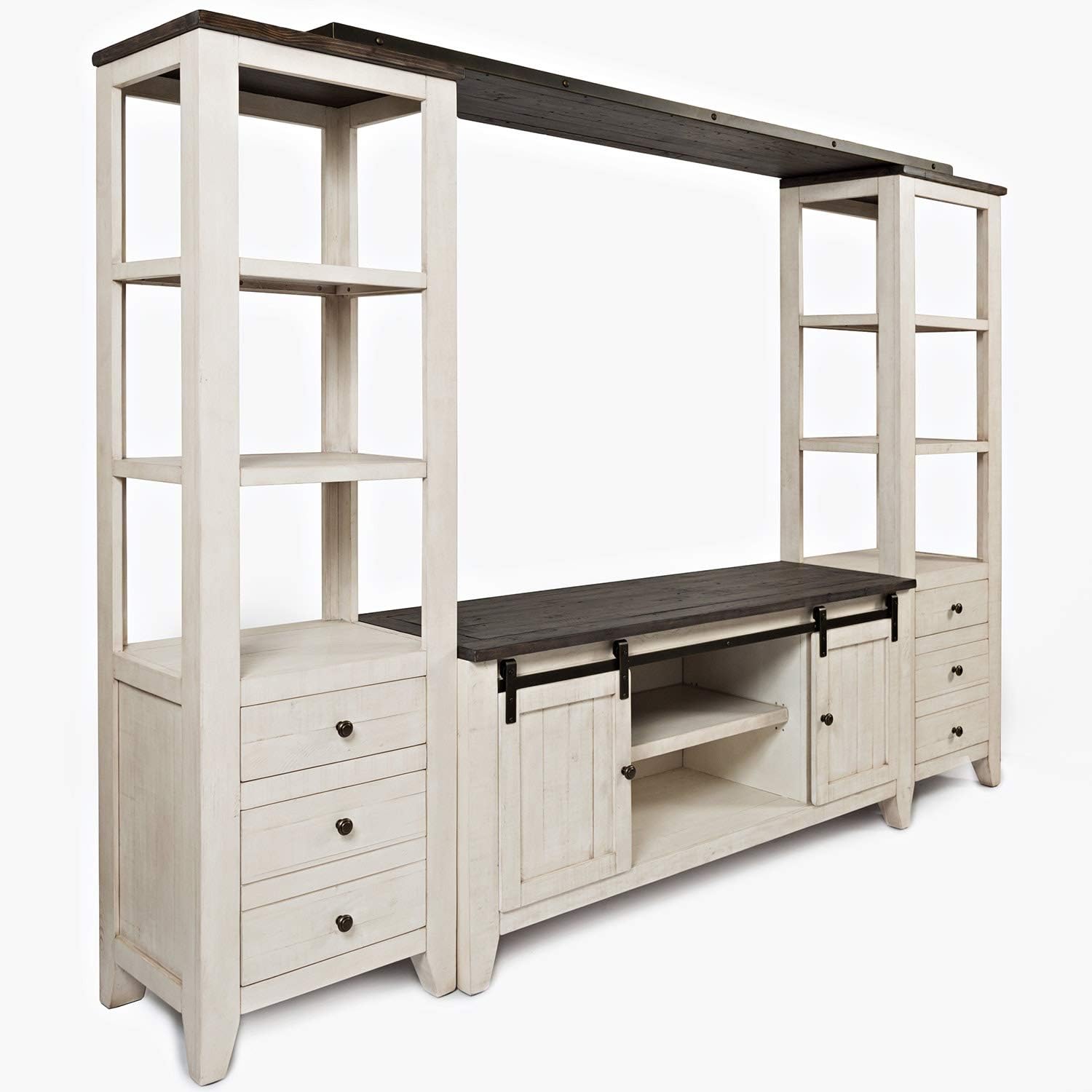 Jofran Inc.Madison County Reclaimed Pine Entertainment Center, Vintage White