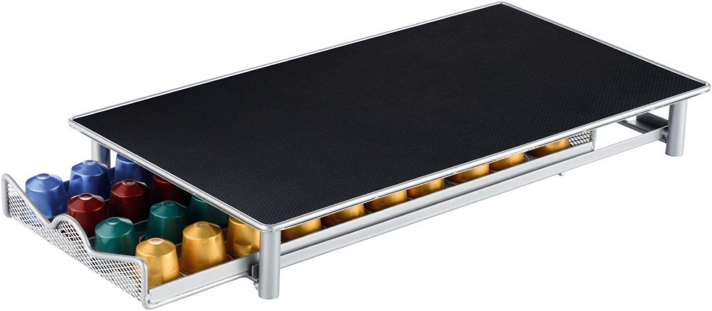 Kabalo Coffee Pod Machine Drawer for Nespresso 40 Capsule Storage Stand Holder Dispenser