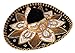 Premium Adult Mariachi Sombrero Charro Hat, Mexican Hat (Black and Gold)