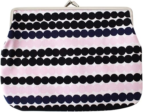Amazon Marimekko マリメッコ Rasymatto ラシィマット Puolikas Kukkaro がま口 ポーチ 小物入れ ブラック ネイビー ピンク 72 ポーチ