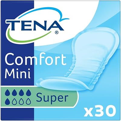 TENA Comfort Mini Super Incontinence Pads 905 ml 30 pcs Adhesive Strips