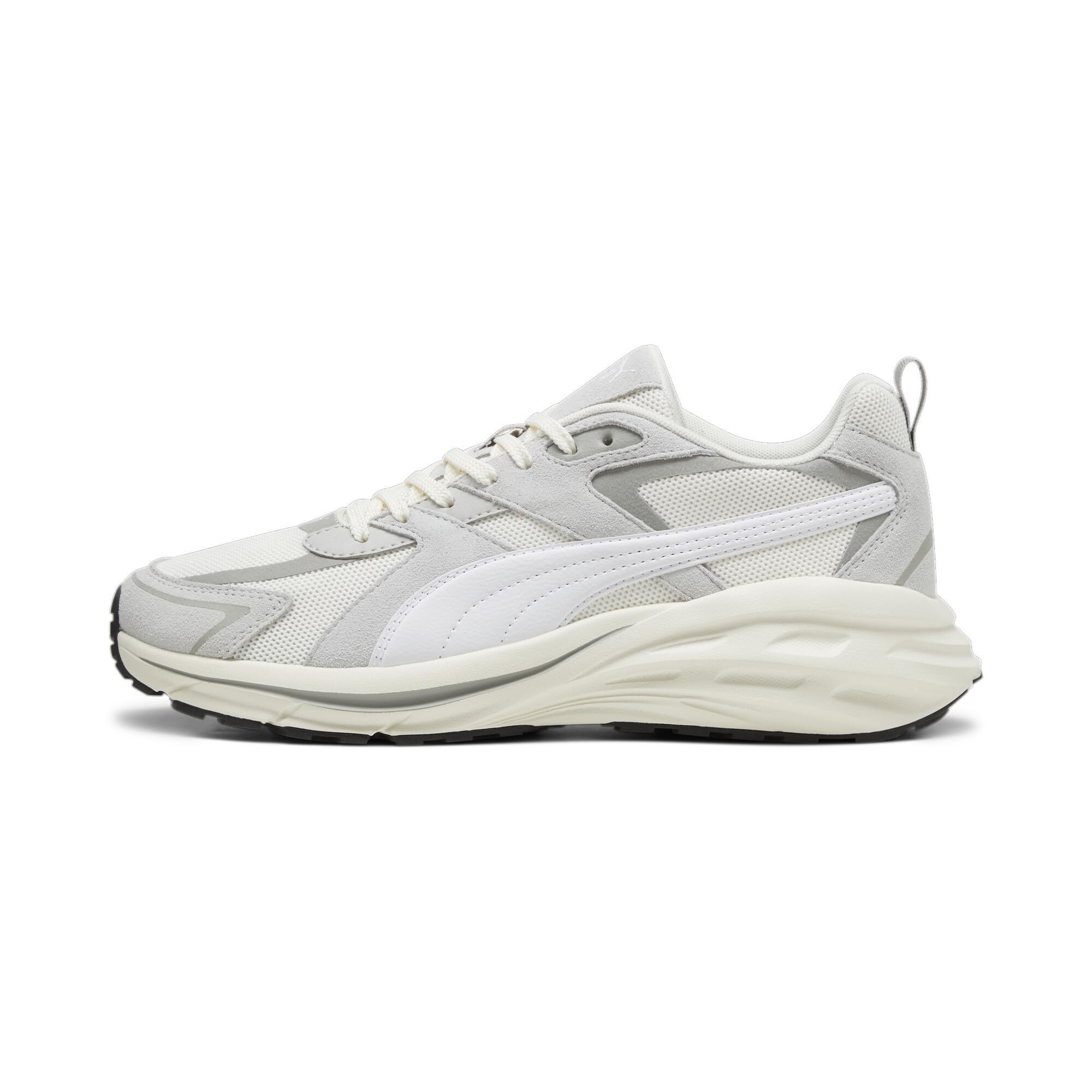PUMA Men’s Hypnotic Leather Shoes, Warm White-Glacial Gray, 7.5