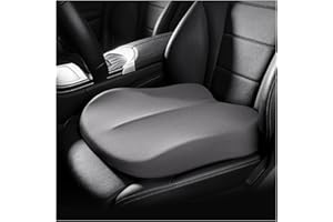 Car Seat Cushion, Memory Foam Driver Seat Cushion, Wedge Driving Seat Booster Pad for Short People Driving, Coccyx & Lower Ba