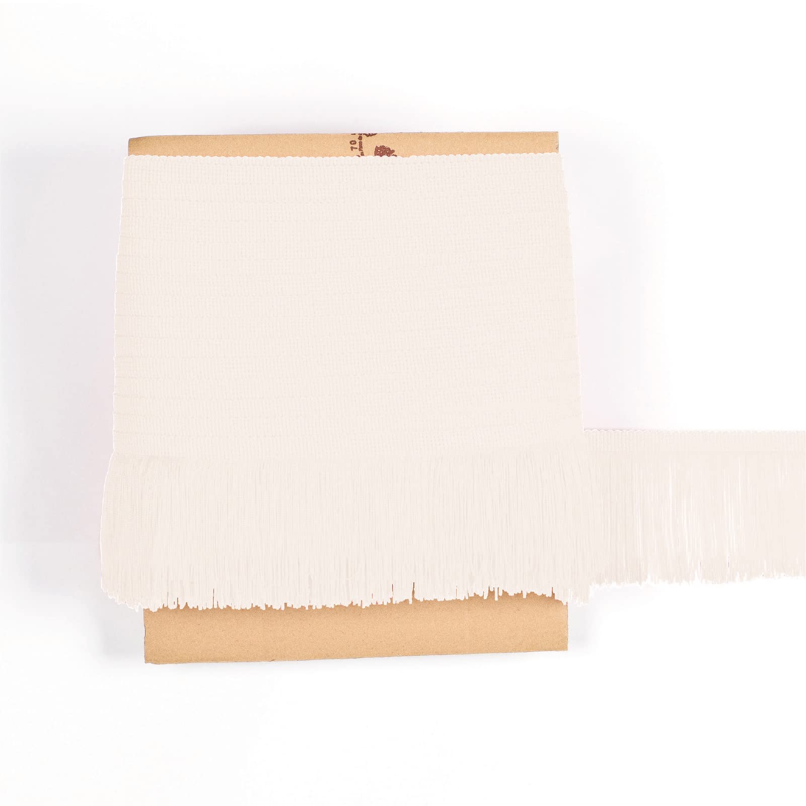 TEXTEX = Cuquillo Fringe for Sewing Flamenco and Sevillana. Composition Rayon 100%. Length of 10 cm. 5m Pieces. (Off White)