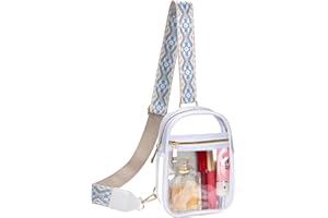 Armiwiin Clear Bag Stadium Approved Sling Bag for Women - Concerts, Sports, Festivals
