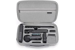 Lawnoval Carrying Case for Insta360 X5/X4, Shockproof EVA Protection with Organized Storage for, Tripod, Batteries and Access