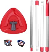 Sgizoku Red Spin Mop Head Base with Handle for Vileda Turbo Spin 2in1 3in1
