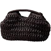 Large Straw Clutch Bag for Women Summer Satchel Purse Fashion Woven Top Hanlde Handbags for Beach Vacation