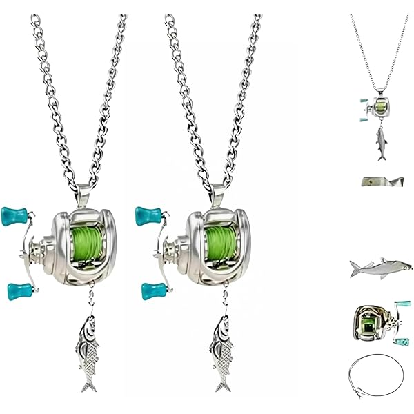 Amazon.com: BillyTheTree Jewelry 14K Yellow Gold Moveable 3-D Fishing Reel  Pendant : Clothing, Shoes & Jewelry