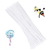 100 Pieces Pipe Cleaners Chenille Stem, Solid Color