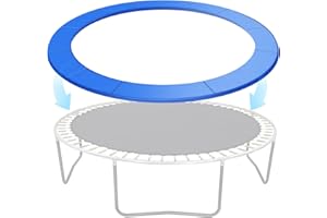 REDANTS Trampoline Safety Pad 12FT 14FT Replacement Pad Safety Spring Cover, Waterproof Accessory, Round, Blue (Mat Only)