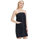 MiYODOS Womens Bath Body Wrap Towel Lightweight Shower Spa Wrap Robe Adjustable Closure Bathrobe