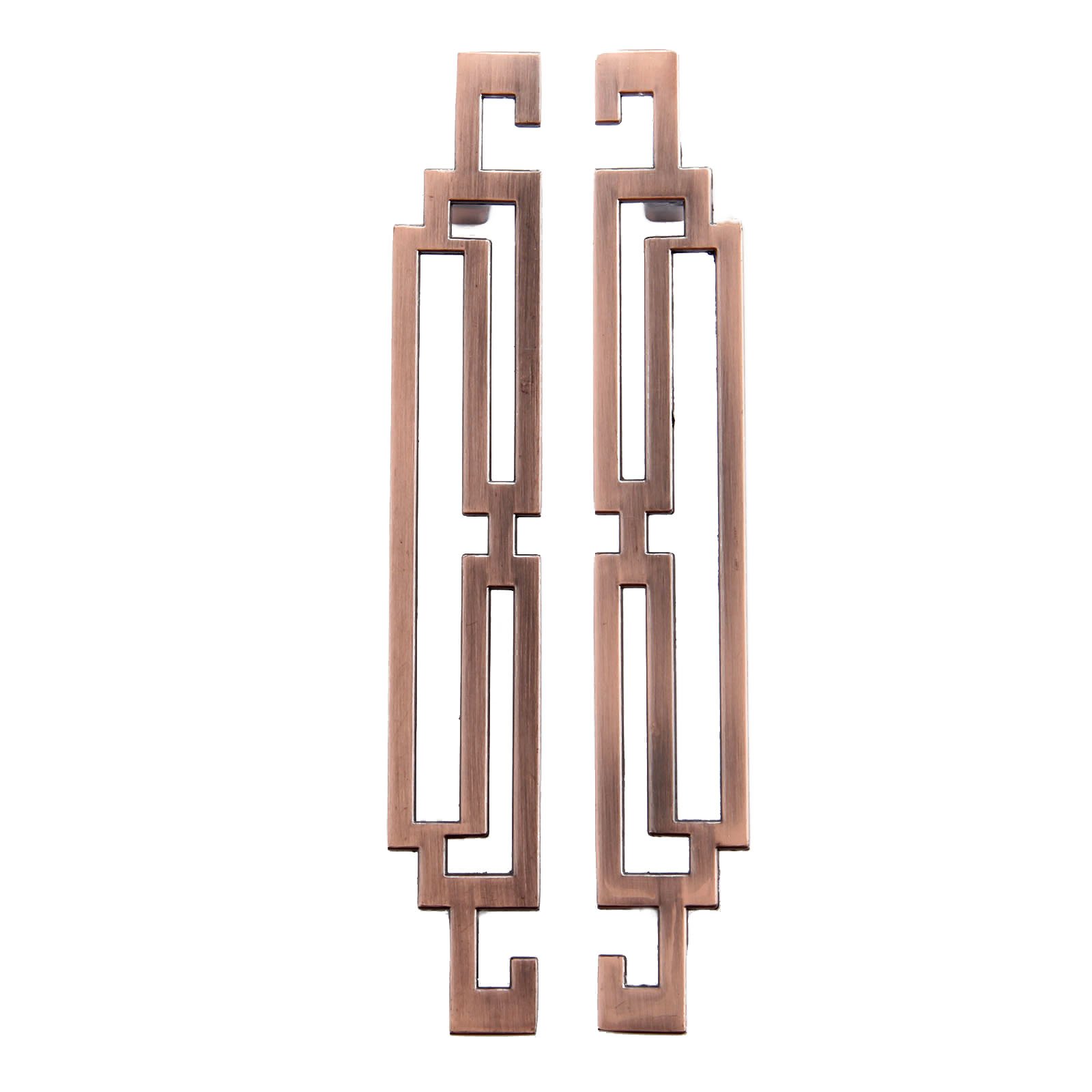 Mgoodoo Vintage Retro Style Handle Kitchen Cabinet Door Handles Drawer Knobs Furniture Hardware (10Pcs, 128mm Red Bronze)