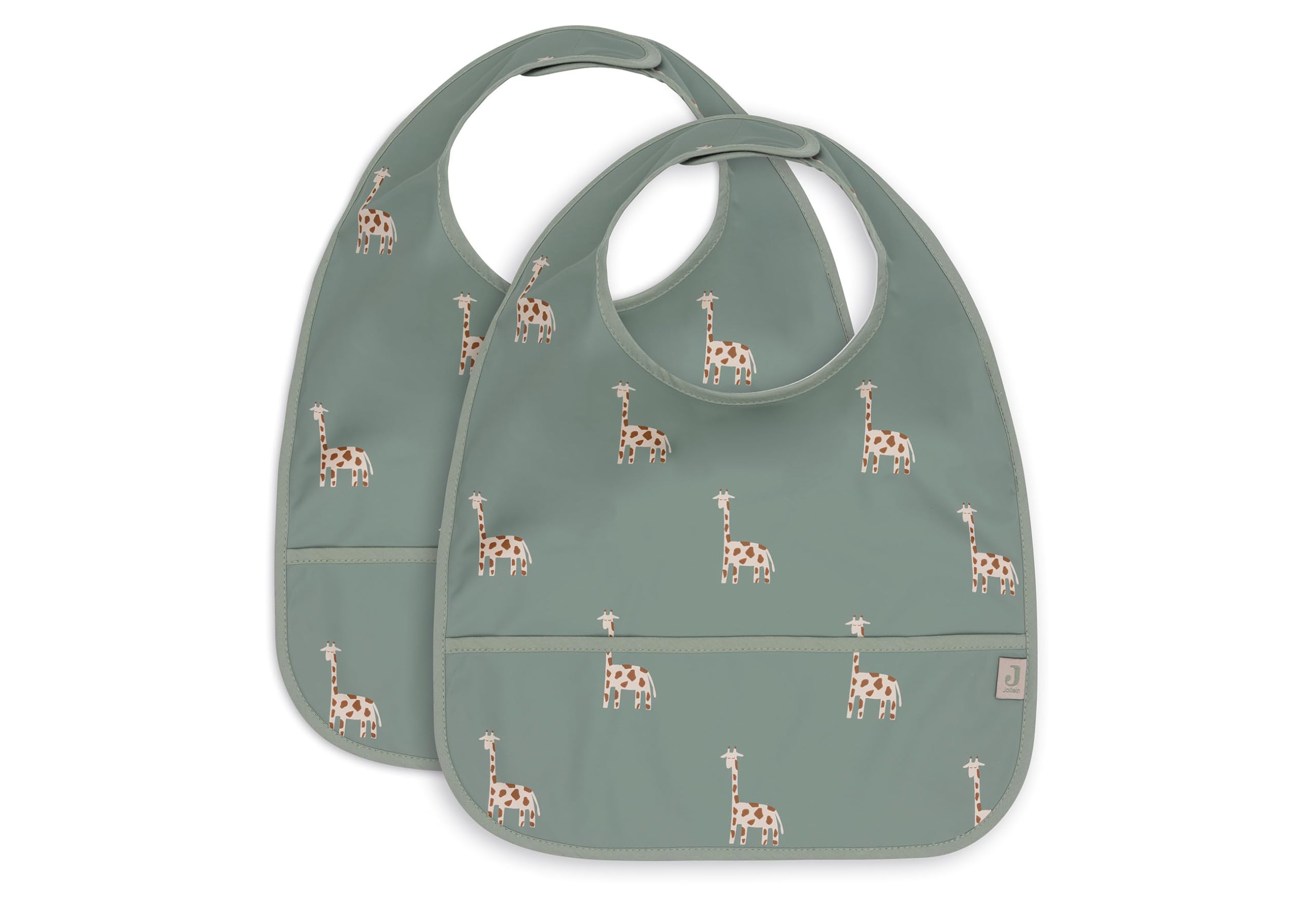 Jollein Jungle Jambo 029-864-67090 Bib Waterproof Set of 2 Green