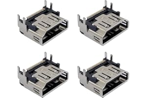 4Pcs HDMI Port Socket Connector Compatible for PS 5 Socket Jack Interface Connector Replacement for PS5 Console