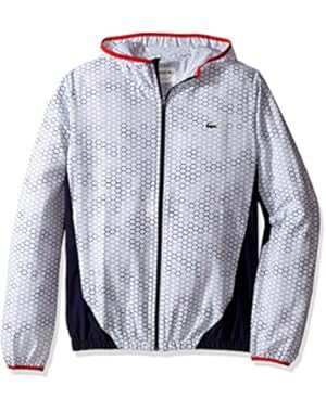Lacoste Men's Tennis Stretch Taffeta Printed Jacket