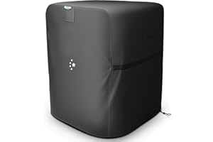 LI LIBZAKI LIBZAKI Air Conditioner Cover Waterproof 600D Heavy Duty for Outside Units-Durable AC Cover Universal Sizes Square Fits up to 26” x 26” x 32”inches-Black