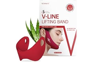 ROWMATE 5pcs Double Chin Reducer V Line Shaping Face Masks,Toning Hydrogel Collagen Mask with Hyaluronic Acid & Aloe Vera,Neck Lift Tape Face Patch For Firming Tightening Skin Chin Up Slimming Strap