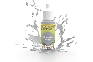 The Army Painter Brush-On Grey Primer - Non-Toxic Water Based Primer Paint Surface Preparation for Tabletop Roleplaying, Boardgames, and Wargames Miniature Model Painting- 18ml