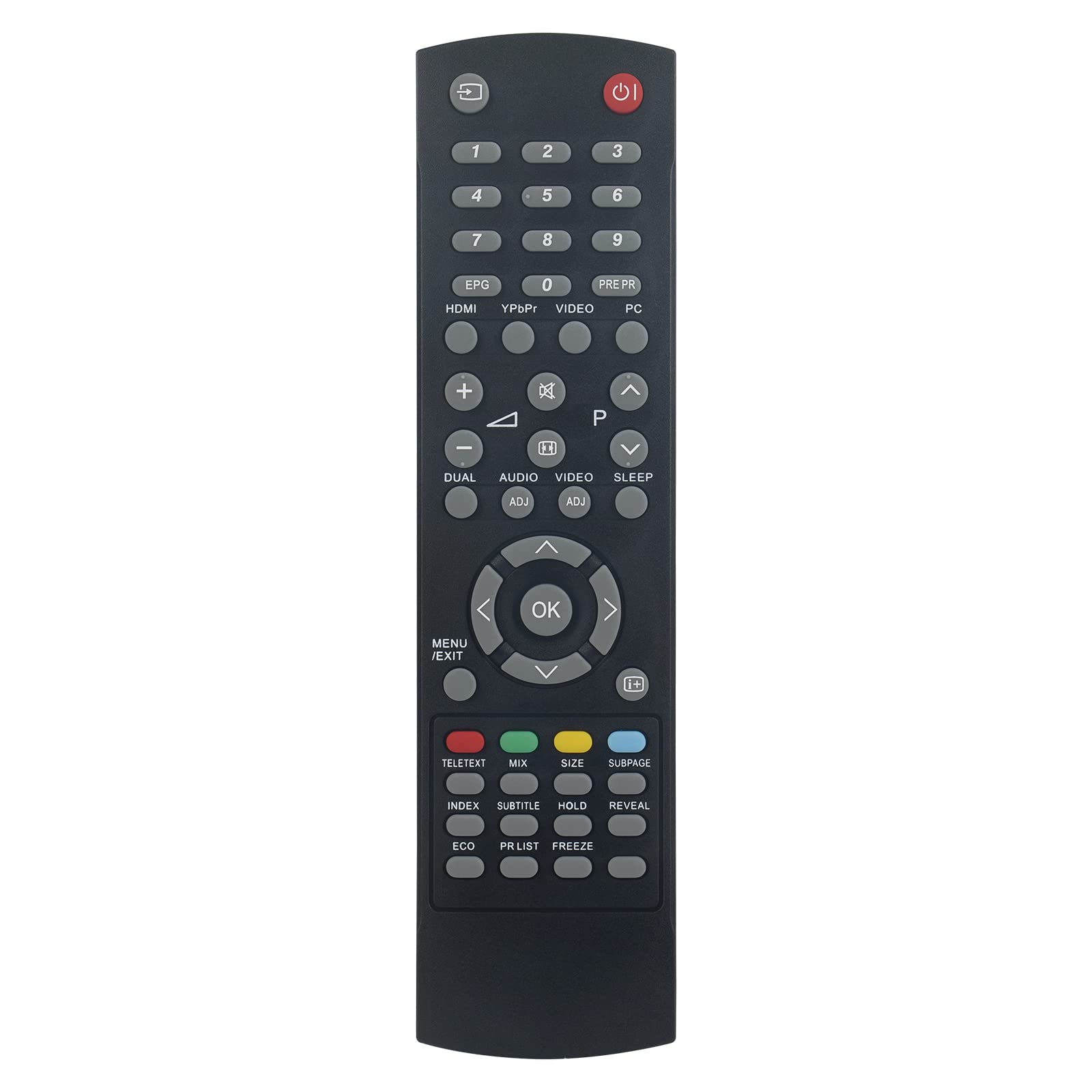 VINABTY Replacemet Remote Control fit for Sharp GJ210 LCD TV LC-19S7E LC-19SH7E LC-32SH7E-BK LC-26SH7E LC-32S7E-BK LC-19SH7E-BK LC-32SH7E-RU LC-32SH7E LC-26SH7E-BK LC-42SH7E LC32SH7E LC-26SH7EBK
