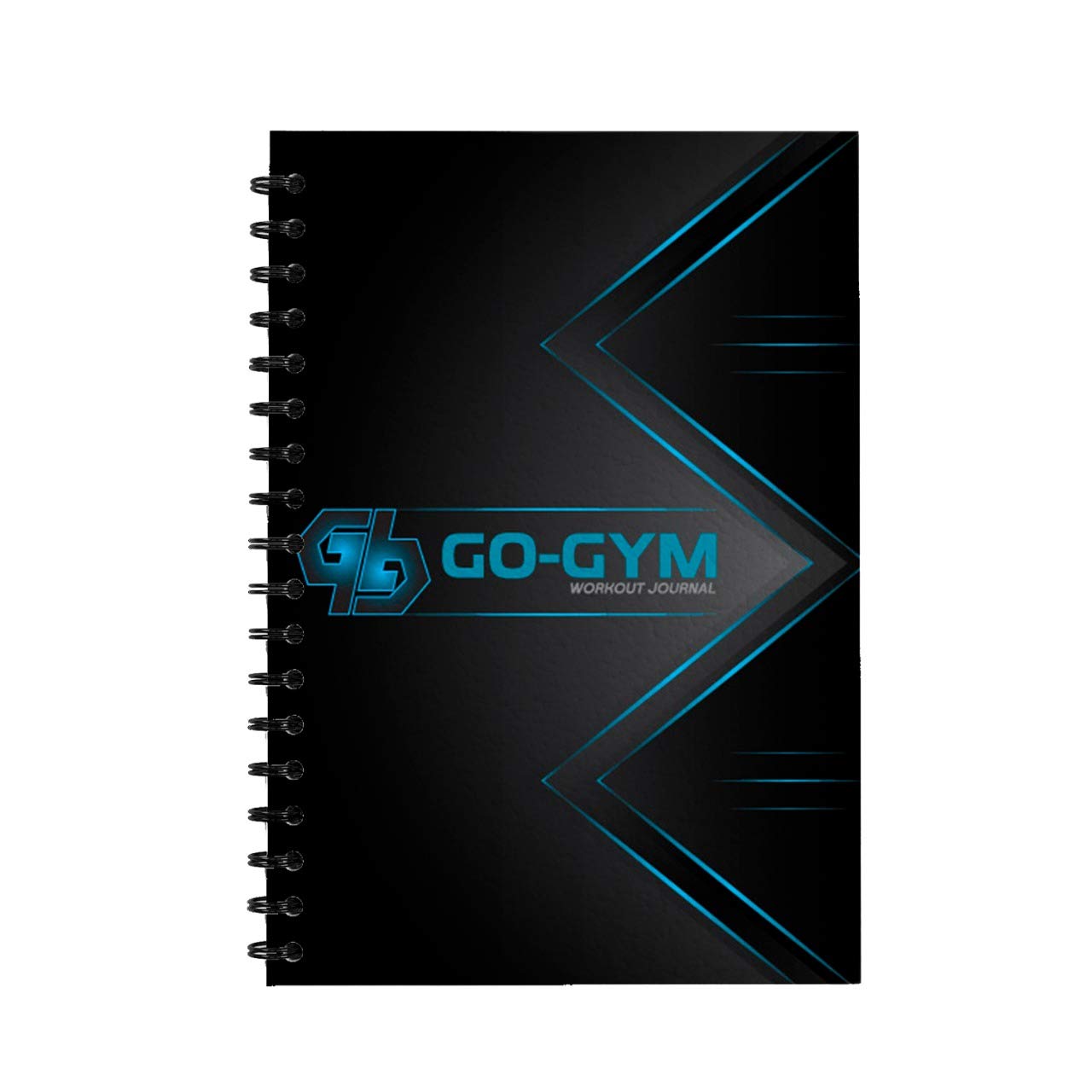 Go-GymPro Workout Journal Wire-Bound A5 FITNESS PAD IN COLOR PREMIUM PAPER GYM DIET PLAN (A5) Workout Diary Set Your Fitness Goals Track over 80 workouts