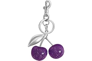 SKYFUN Cherry Keychain for Women Strawberry Apple Bag Charm Key Chain Accessories Gifts for Birthday Christmas Valentine Day