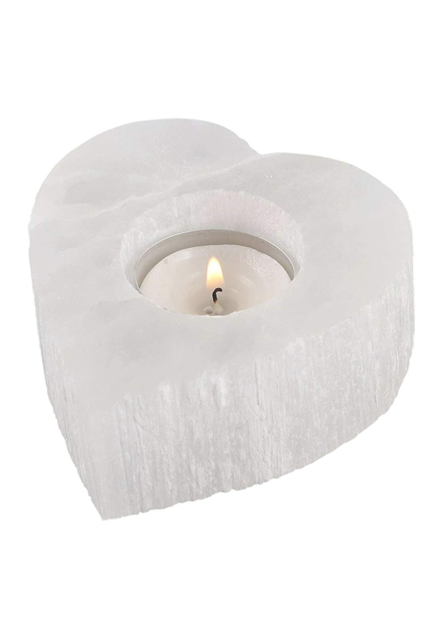 Selenite Tea light holder
