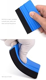 Fashion Hitch ACC0043 Vinyl Wrap Squeegee Applicator Blue Felt Edge view 2