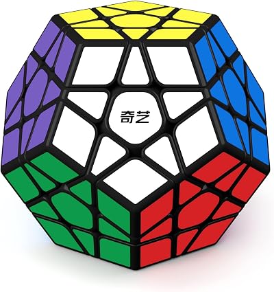 ROXENDA Dodecahedron Cube Pentagon Speed Cube Black