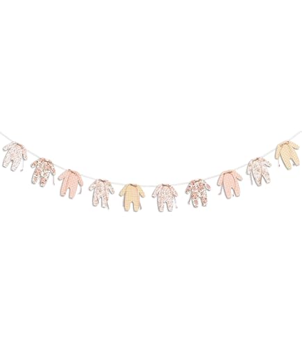 Cheereveal 3 Packs Stork Baby Shower Banner - Stork Cloud Theme Birthday Party Bunting Garlands, Baby Shower Birthday Party Gender Reveal Decorations