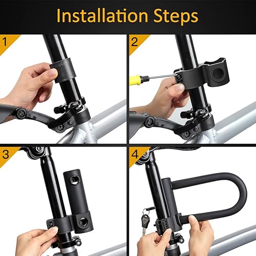 UBULLOX Bike U Lock Heavy Duty Bike Lock Bicycle U Lock, 16mm