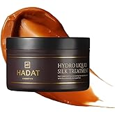 HADAT Liquid Silk Treatment – Premium Hair Mask for Dry Damaged Hair - Deep Conditioning Hair Mask with Macadamia, Argan Oil – Hydrating, Repair & Shine – Made in Israel – 10.1 Fl Oz