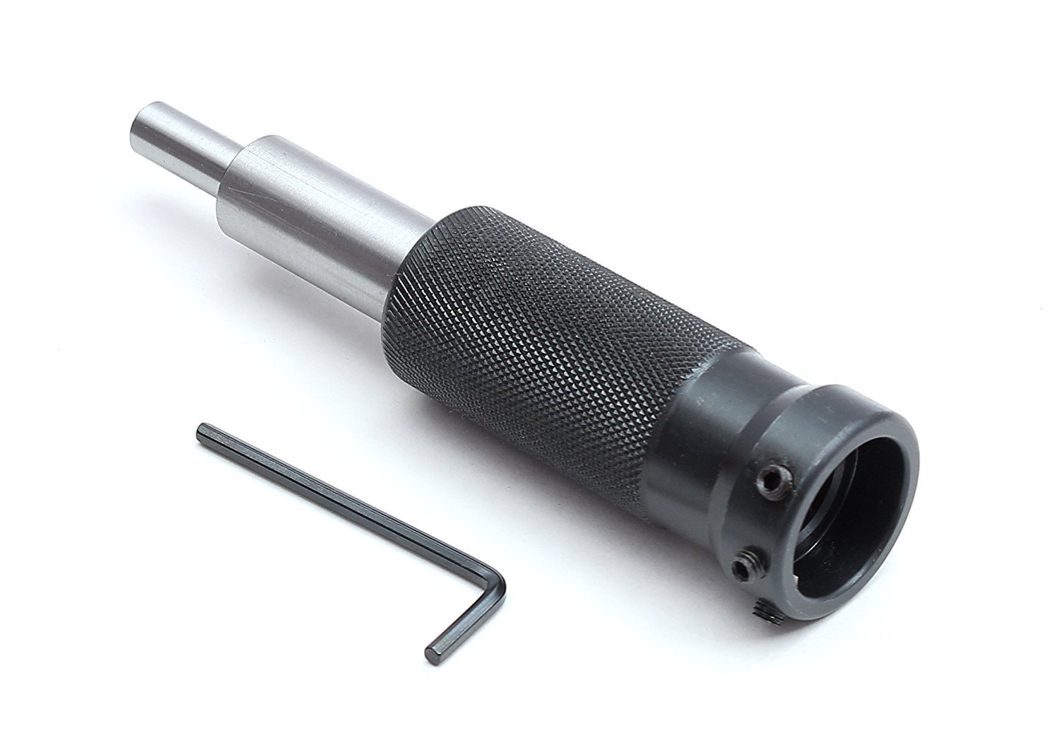 Lathe Tailstock Die Holder in Straight 3/8" Parallel Shank - Holds 1" OD Dies