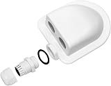 QWORK 2 Pcs IP68 Solar Cable Entry Gland Waterproof ABS 6-12mm Dual Cable Entry view 3
