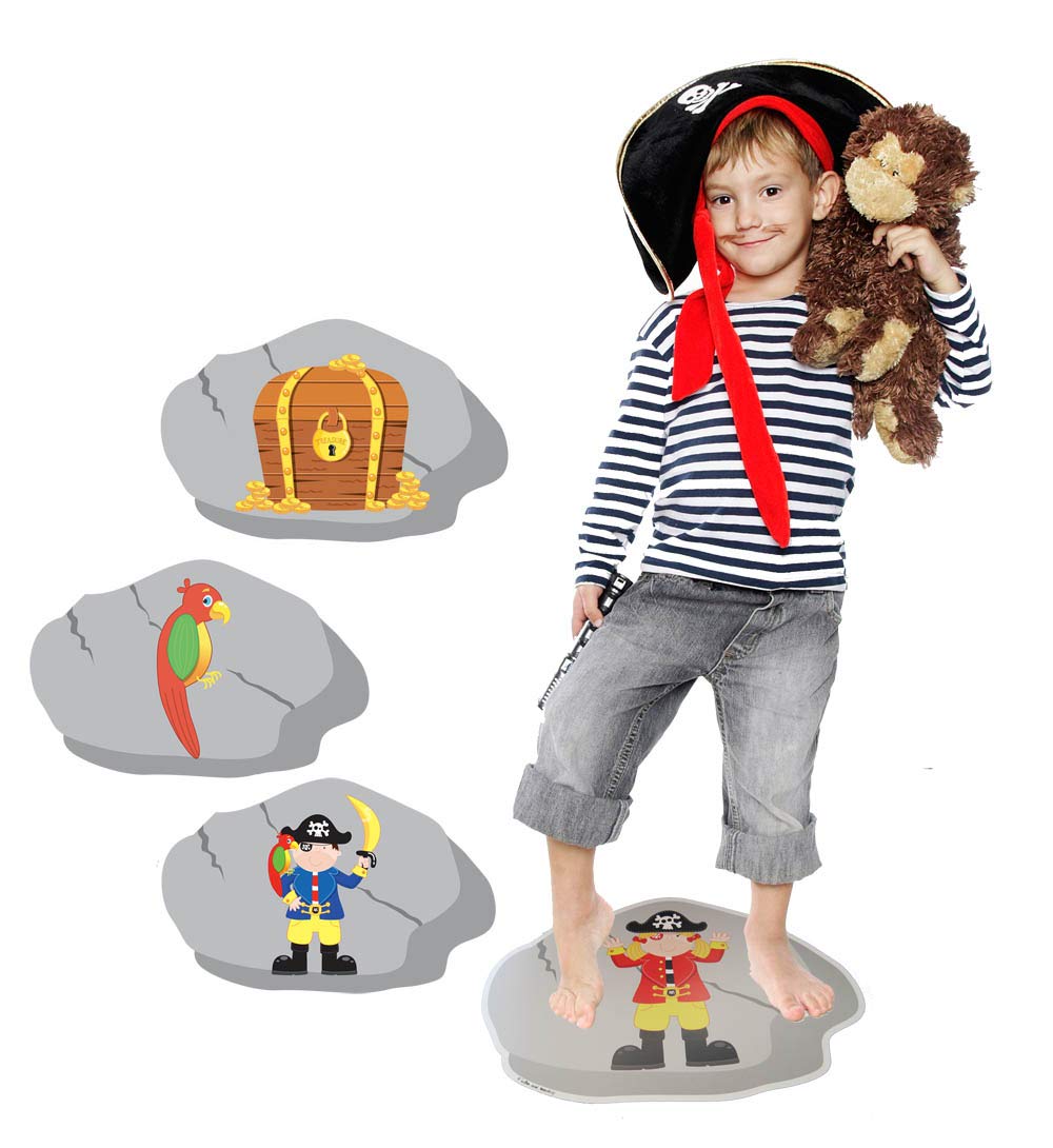 Lello & Monkey Pirate Party Games for kids birthday parties - 3 games in one handy pack made in the UK