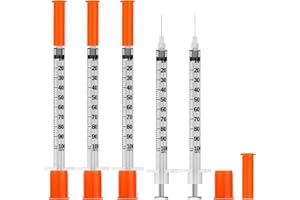 DFPTY U-100 Insuliu Syringe,31G 1cc 5/16 Inch 8mm Syringe with Needle.Pack of 30.